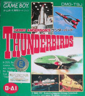 Gerry Anderson's Thunderbirds box art for GameBoy